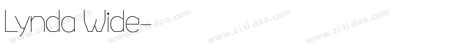 Lynda Wide字体转换